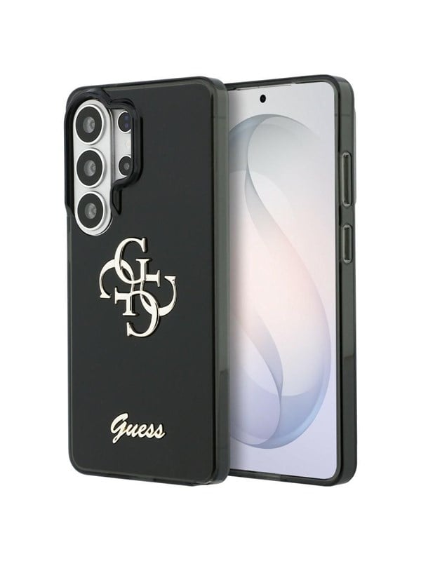 GUESS IML Big Metal 4G Script case for Samsung Galaxy S26 Ultra - black