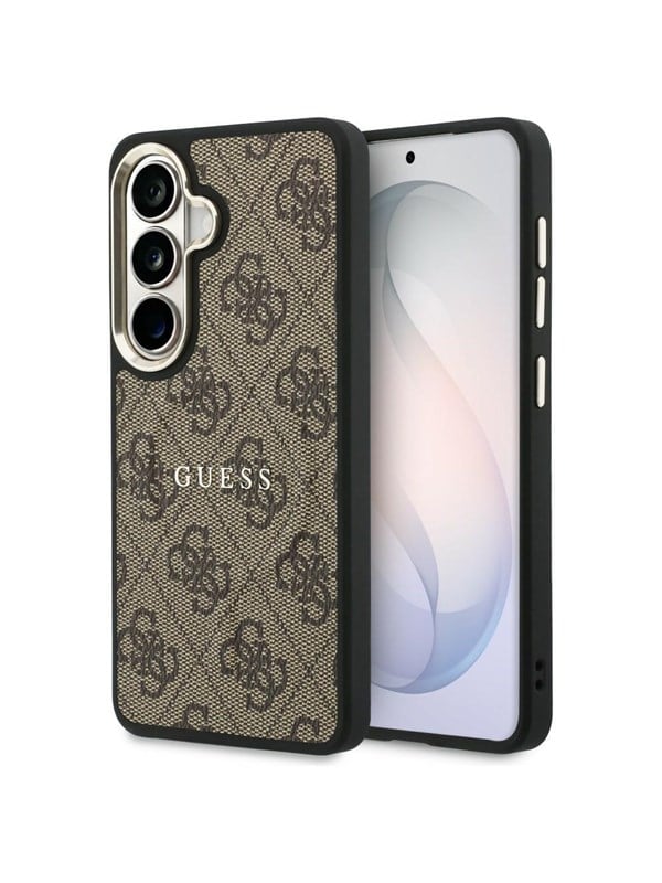 GUESS 4G Embossed Ring MagSafe case for Samsung Galaxy S26 - brown