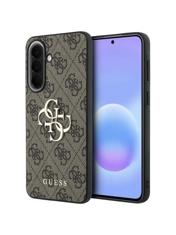 GUESS Leather 4G Metal Logo Case for Samsung Galaxy A37 5G - Brown