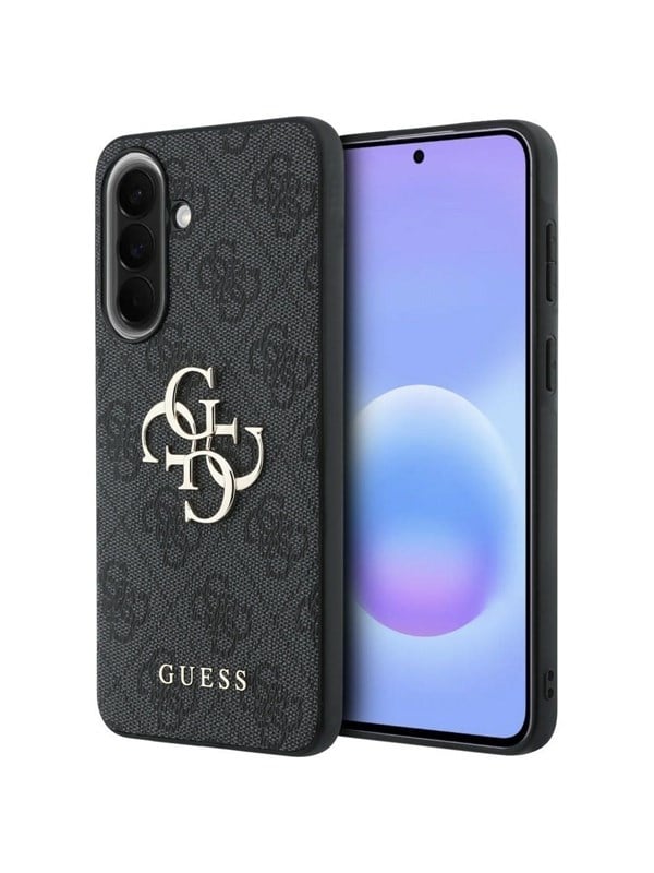 GUESS Leather 4G Metal Logo Case for Samsung Galaxy A37 5G - Black