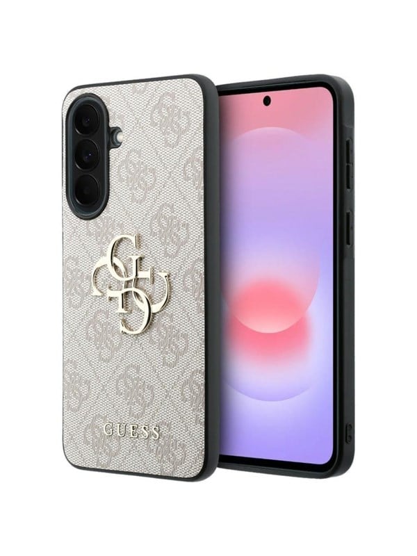GUESS Leather 4G Metal Logo Case for Samsung Galaxy A37 5G - Pink