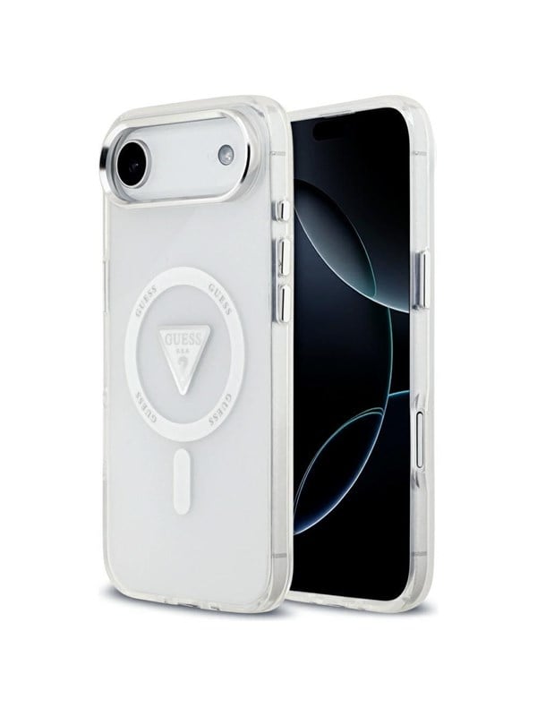 Etui Guess IML Gradient Triangle LogoMagSafe do iPhone Air przezroczysty