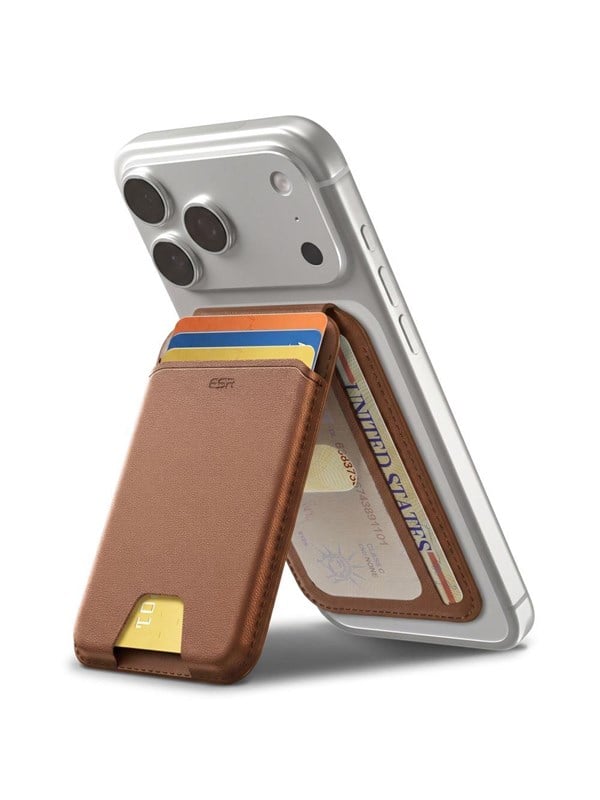 ESR Classic RFID Magnetic Wallet Stand MagSafe for Phone - Brown