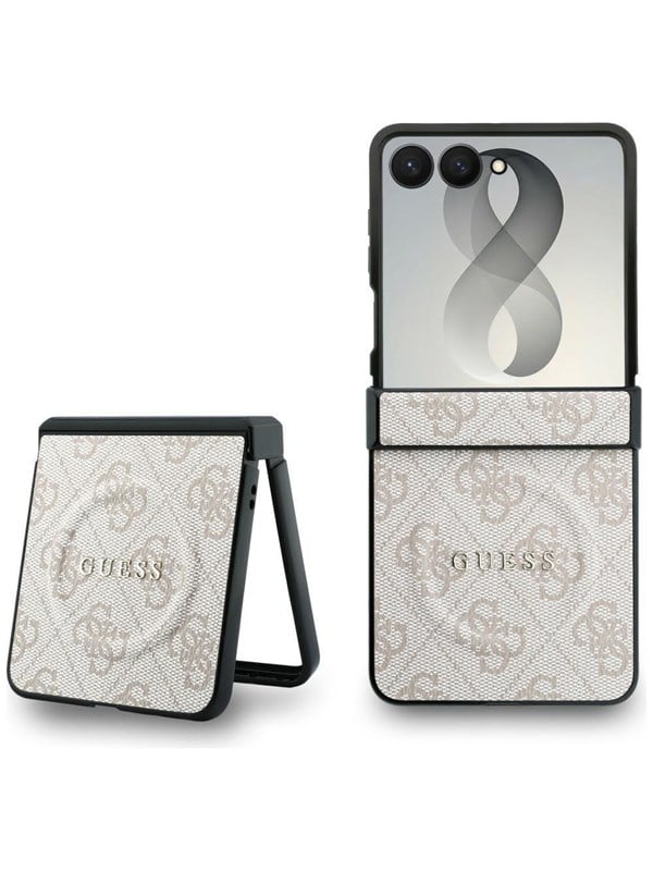 GUESS 4G Classic MagSafe Case for Samsung Galaxy Z Flip 8 - Pink