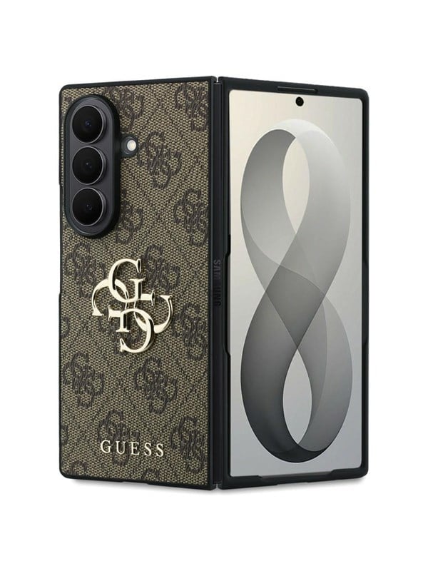 GUESS Big 4G Logo Case for Samsung Galaxy Z Fold 8 Ultra - Brown