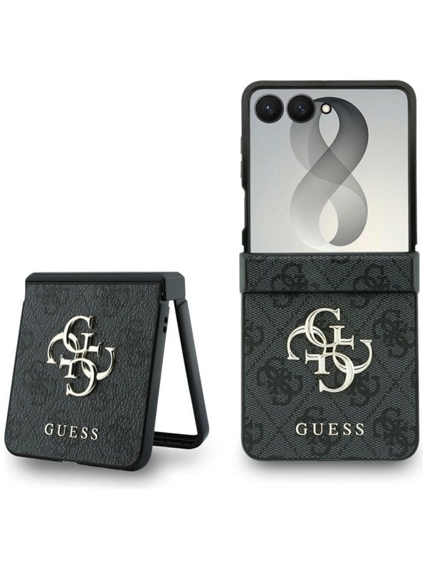 Guess Big 4G Logo Case for Samsung Galaxy Z Flip 8 - Black