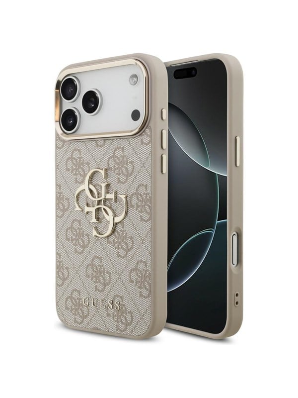 Etui Guess 4G Big 4G Classic Logo do iPhone 18 Pro Max / 17 Pro Max rózowy zloty