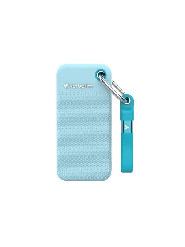 Verbatim Pocket SSD - 1TB - USB 3.2 Gen 2 - External - Blå