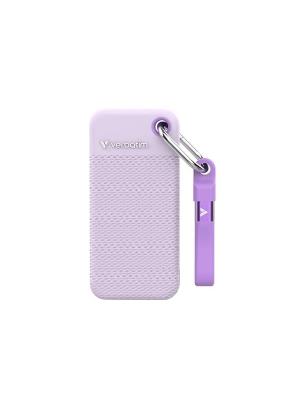 Verbatim Pocket SSD - 1TB - USB 3.2 Gen 2 - External - Lilla
