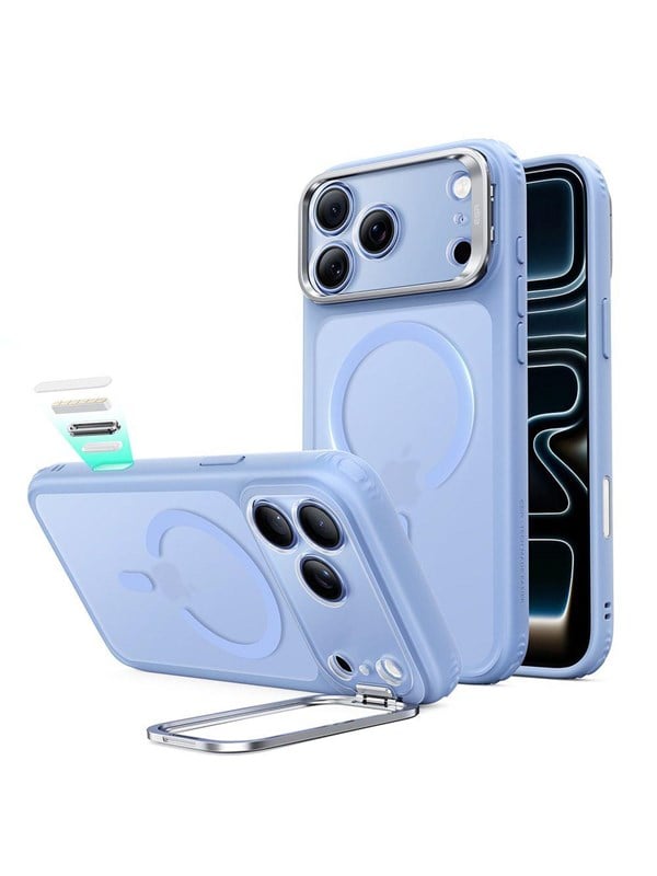 ESR Classic Hybrid Kickstand MagSafe Case for iPhone 18 Pro / 17 Pro - Light Blue Matte