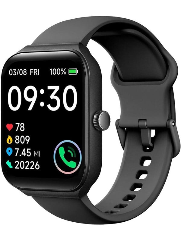 SiGN Smartwatch - 1.91", Pulsmåler, Iltmåler - Sort