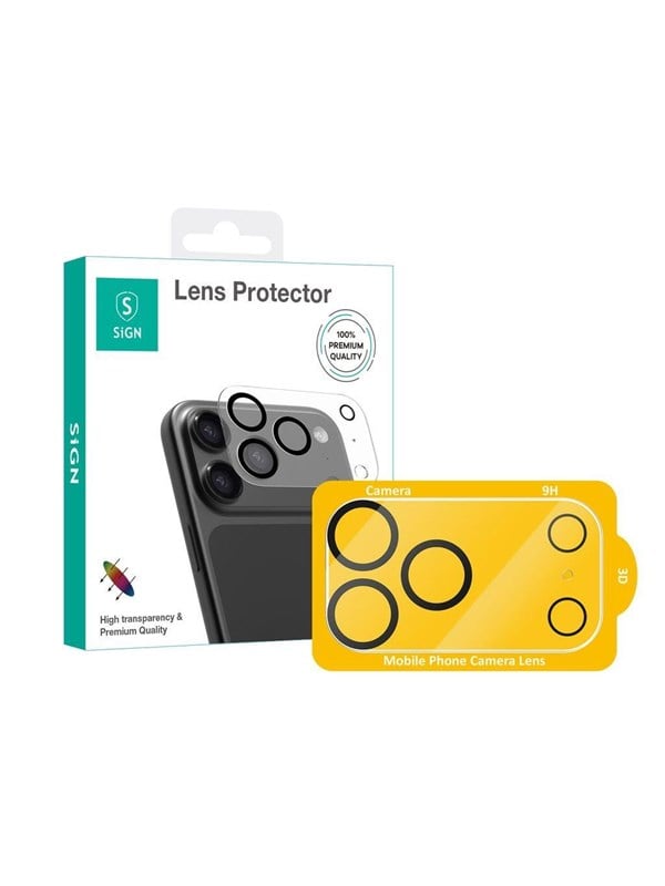 SiGN iPhone 18 Pro MAX Tempered Glass Lens Protector