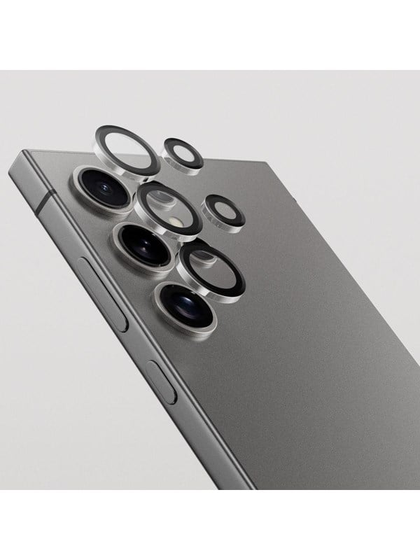 SiGN Lens protector in tempered glass for Samsung Galaxy S24 Ultra - Black/transparent