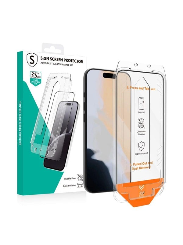 SiGN Screen Protector iPhone 17 Pro - EZ Apply with dust free applicator