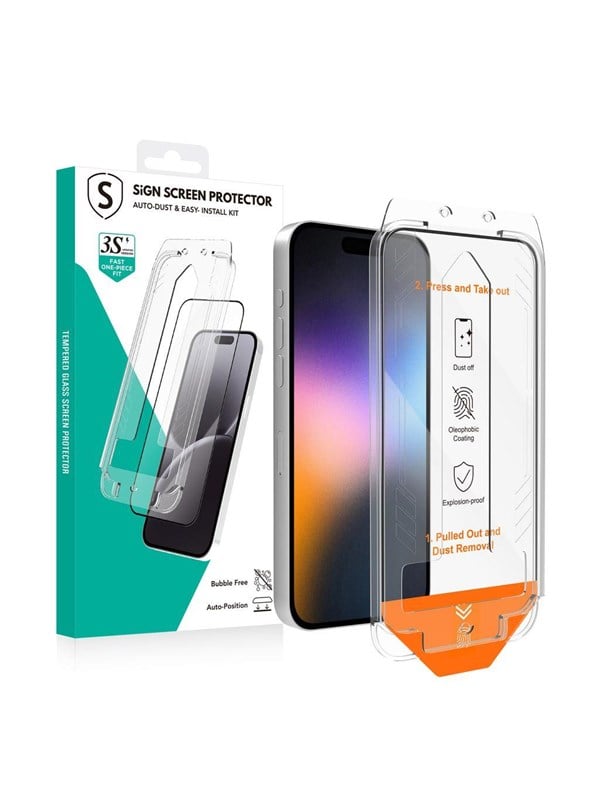SiGN Screen Protector iPhone 17 Pro Max - EZ Apply with dust free applicator