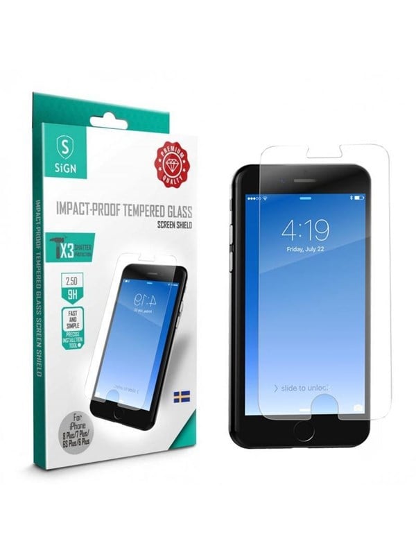 SiGN iPhone 6/6S/7/8 Screen Protection Tempered Glass