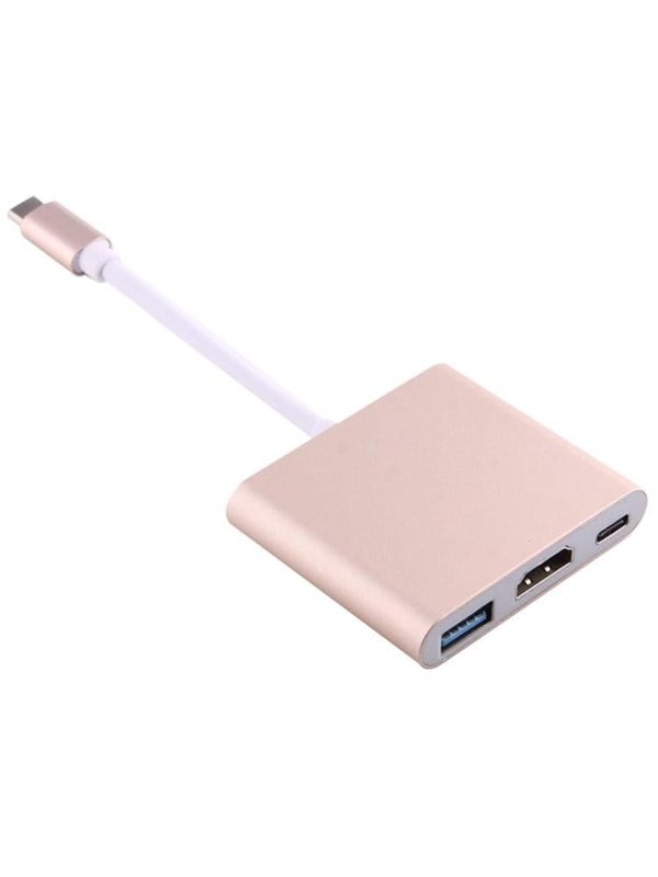 SiGN Adapter USB-C to HDMI - USB-A - USB-C - Black