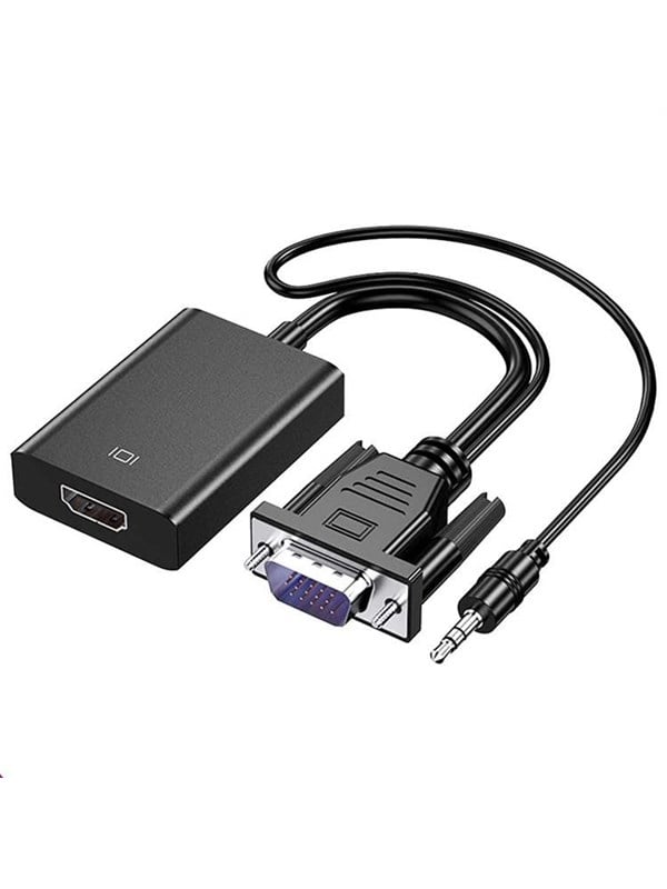 SiGN VGA Male to HDMI Female Converter with 3.5mm AUX