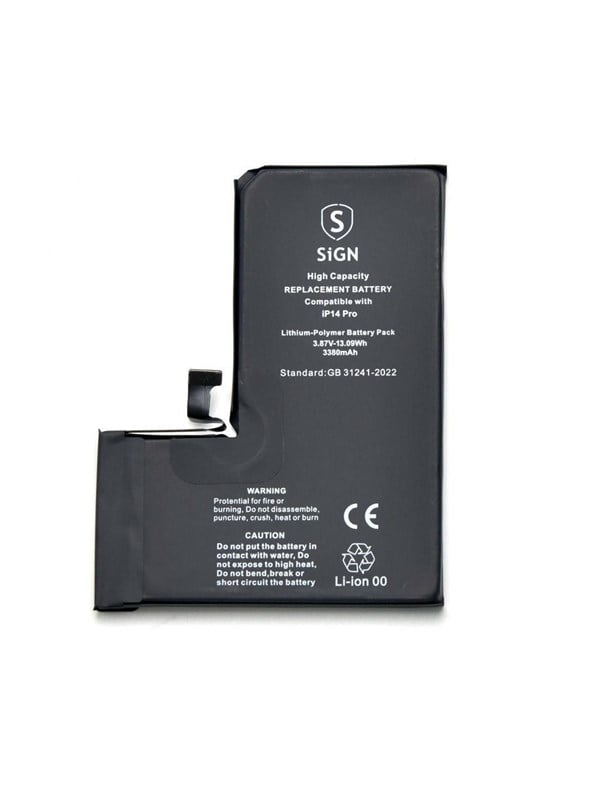 SiGN iPhone 14 Pro High capacity battery - 3480mAh