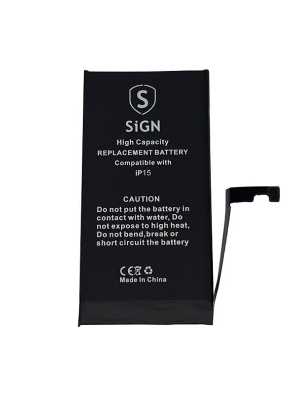 SiGN iPhone 15 High capacity battery - 3640mAh
