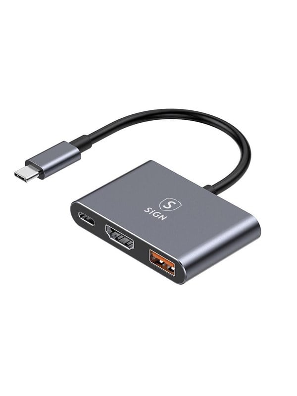 SiGN USB-C Hub to USB-A 3.0 / USB-C PD 100W / HDMI 4K@30Hz USB hub