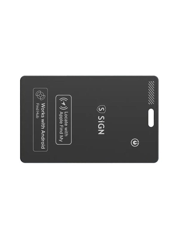 SiGN Ultra Slim Location Finder Bluetooth Tracker for Wallet SmartCard - Black