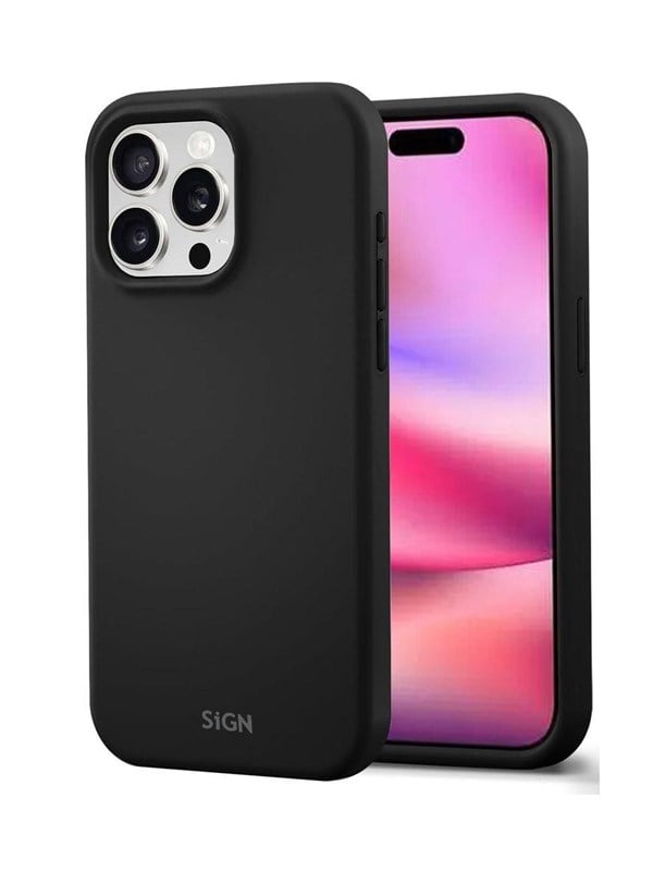 SiGN Liquid Silicone Case for iPhone 16 Pro - Blac