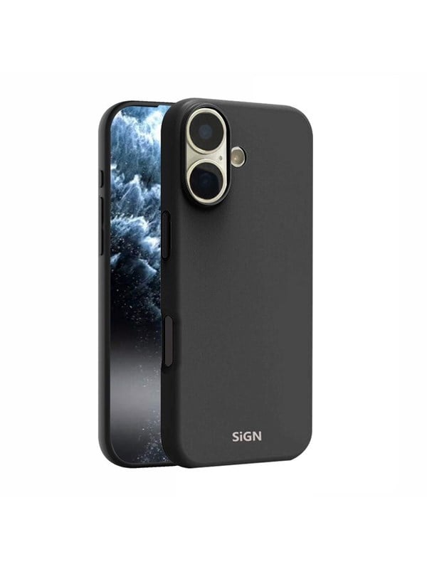 SiGN Liquid Silikone Cover til iPhone 17 - Sort