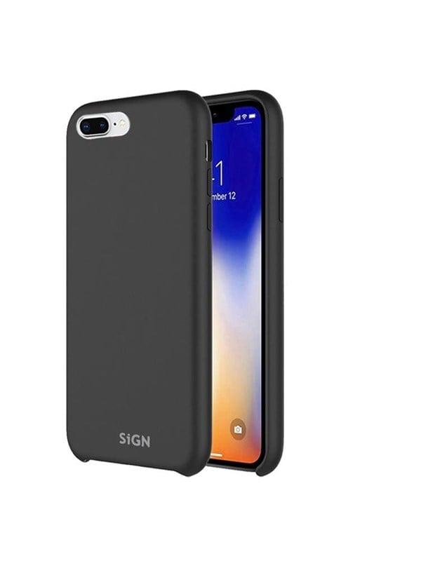 SiGN Liquid Silicone Case for iPhone 7 & 8 Plus - Black