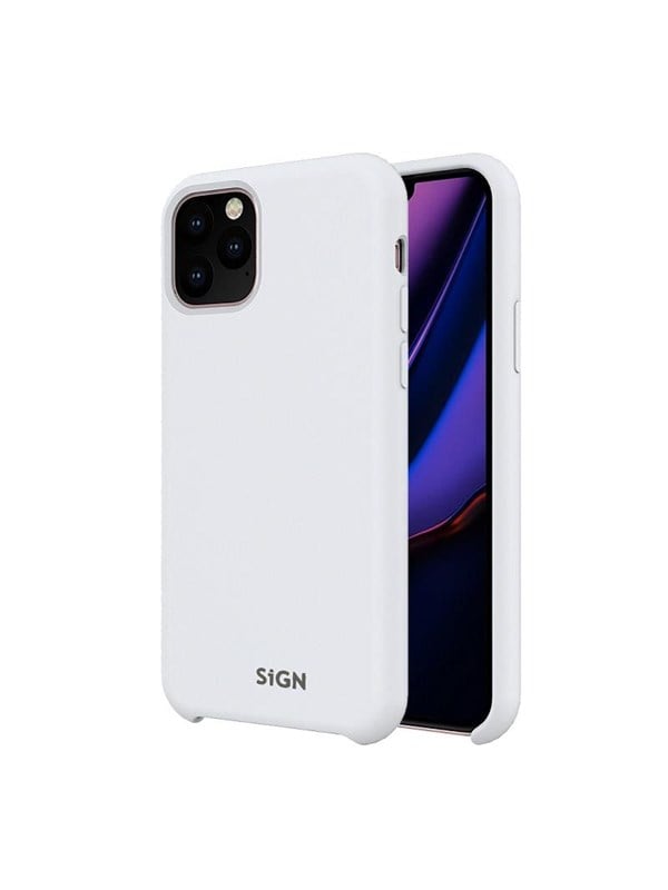 SiGN Liquid Silicone Case for iPhone 11 Pro Max - White