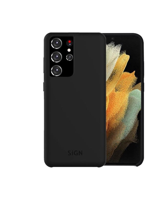 SiGN Liquid Silicone Case for Samsung Galaxy S21 Ultra - Black