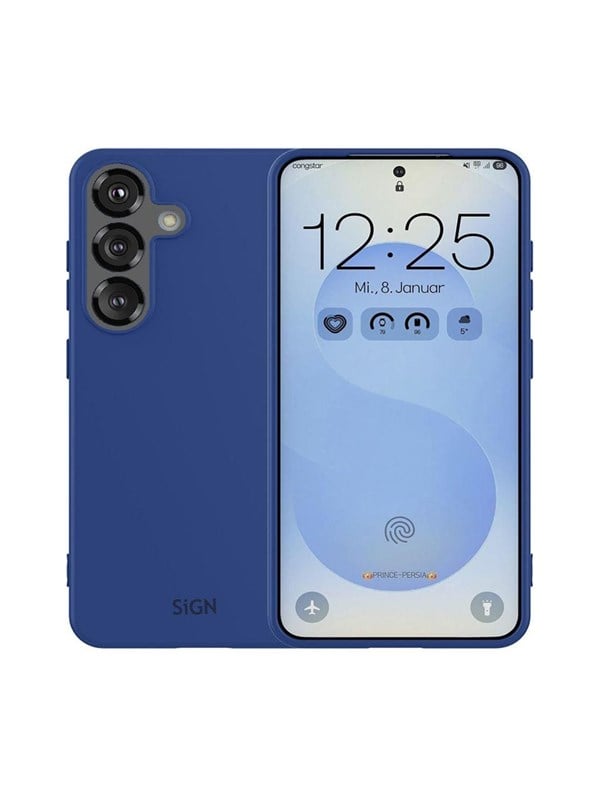 SiGN Liquid Silikone Cover til Samsung Galaxy S25 - Blå