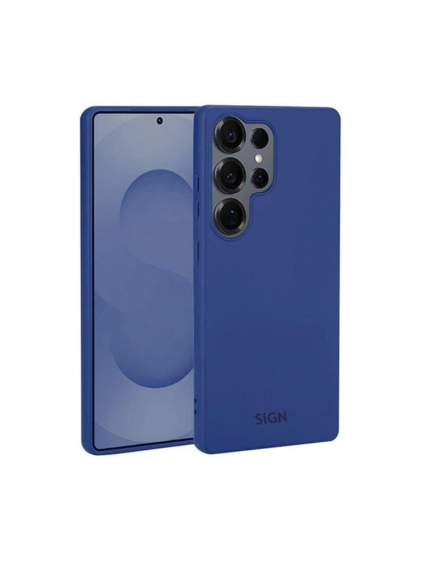 SiGN Liquid Silikone Cover til Samsung Galaxy S25 Ultra - Blå