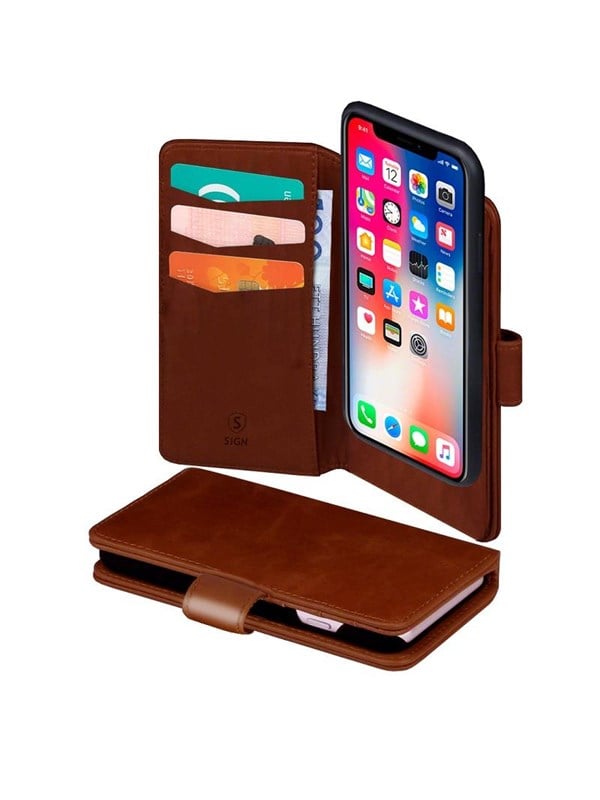 SiGN Wallet Cover 2-in-1 for iPhone 11 & XR - Brown