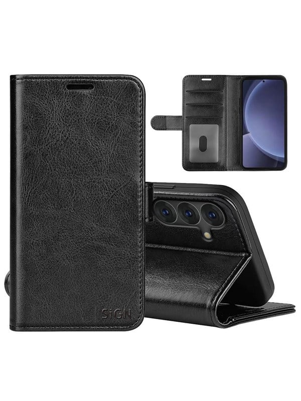 SiGN Wallet Cover til Samsung Galaxy S25 Plus - Sort