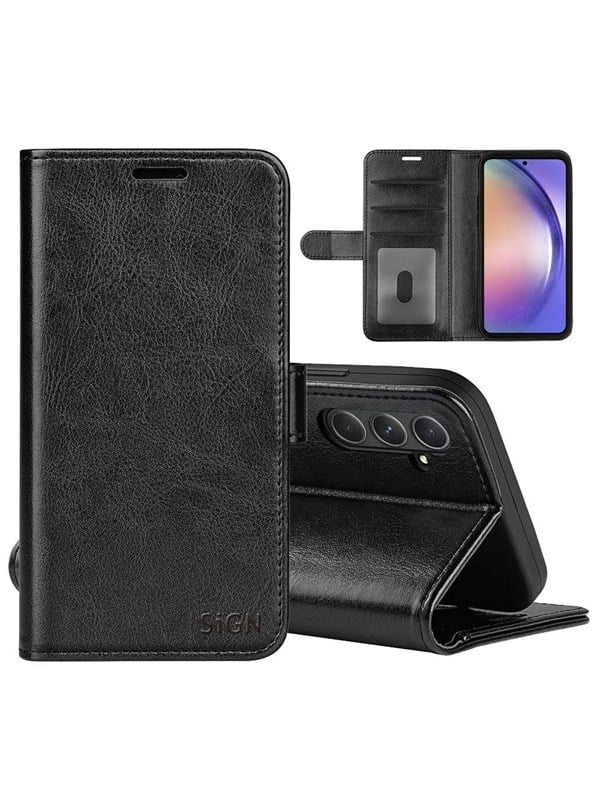 SiGN SinGN Wallet Cover for Samsung Galaxy A55 - Black