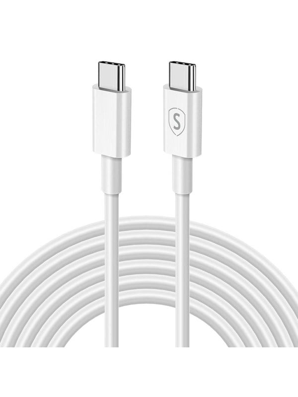 SiGN Fast Charging Cable USB-C to USB-C 60W - 3A - 2m USB-C PD - White