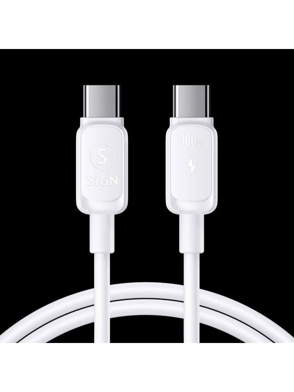 SiGN USB-C to USB-C cable 60W - 0.25m - White