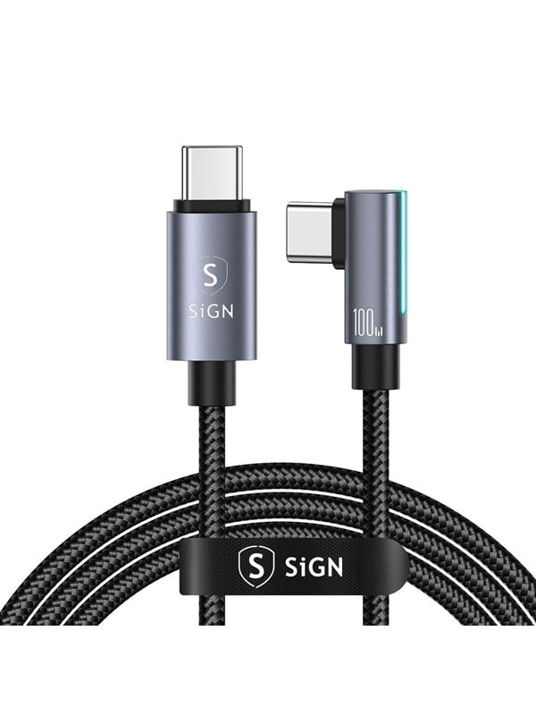 SiGN USB-C to USB-C Cable 1.2m - 100W - Black