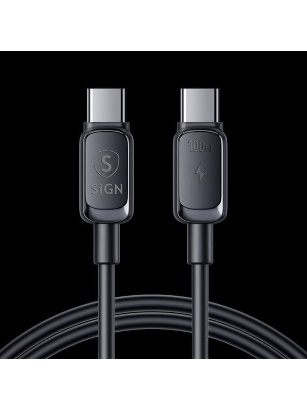 SiGN USB-C to USB-C Cable 100W - 2m - Black
