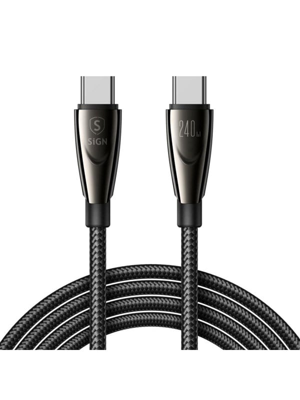 SiGN USB-C Fast Charging Cable 240W - 1.2m - Black | PD 3.1