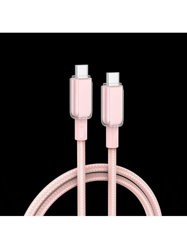 SiGN USB-C to USB-C cable 60W - 1m - Pink