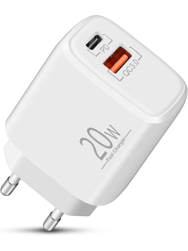 SiGN GaN Quick Charger USB & USB-C - PD & Q.C3.0 - 3A - 20W - White