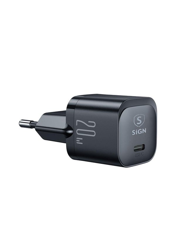 SiGN PD 20W USB-C Mini Charger - Black