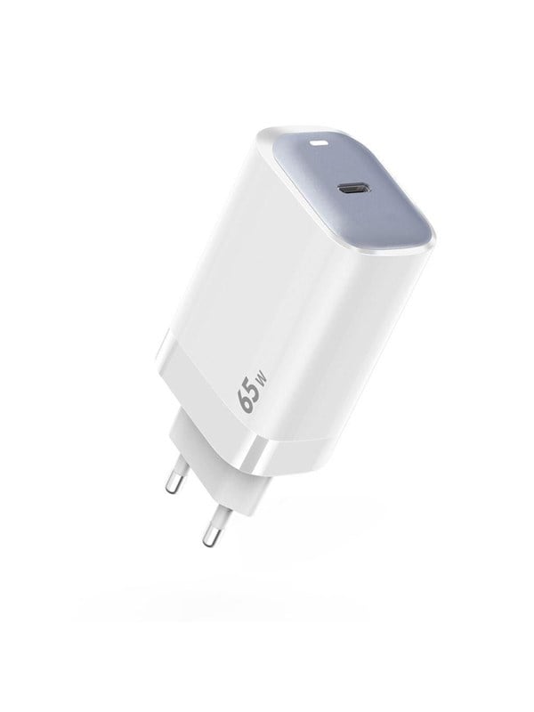 SiGN 65W Charger - USB-C PD - Fast Charging - MacBook Air - iPhone etc. - White