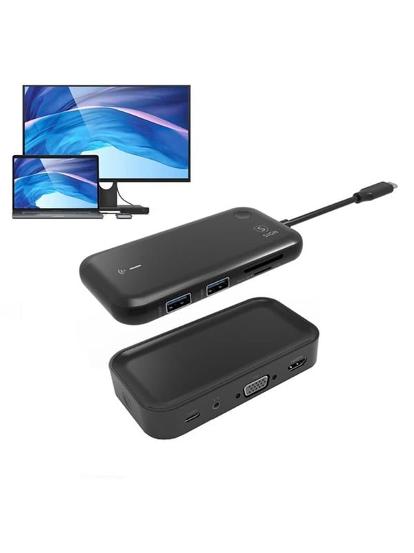 SiGN USB-C Hub + Bluetooth Receiver 10W - 1080P - Black USB hub