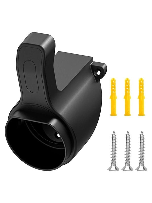 SiGN Wall Mount for Type 2 Charging Connector with Cord Hook - Black