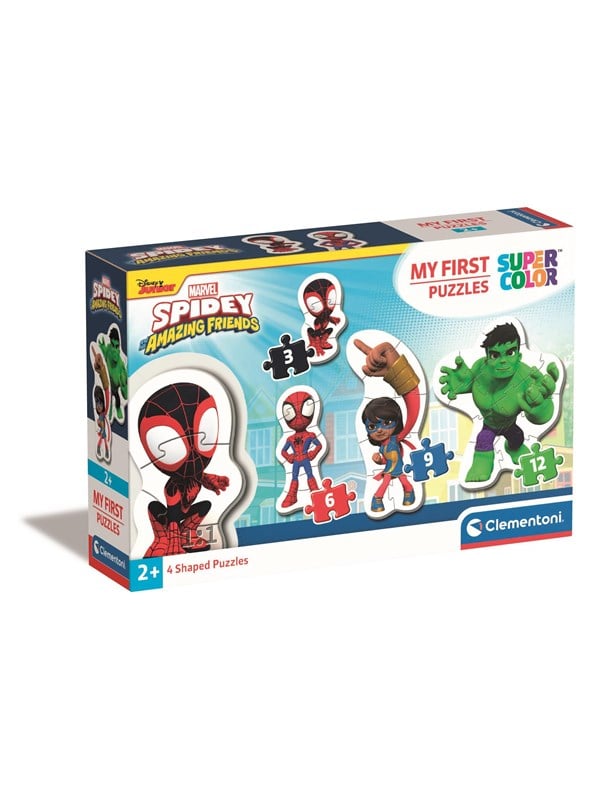 Clementoni Puslespil, Mit første, Spidey Marvel, 3,6,9 og 12