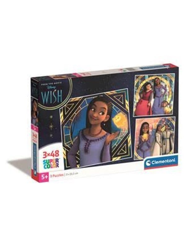 Clementoni Puslespil Square Disney's Wish, 3x48 brikker