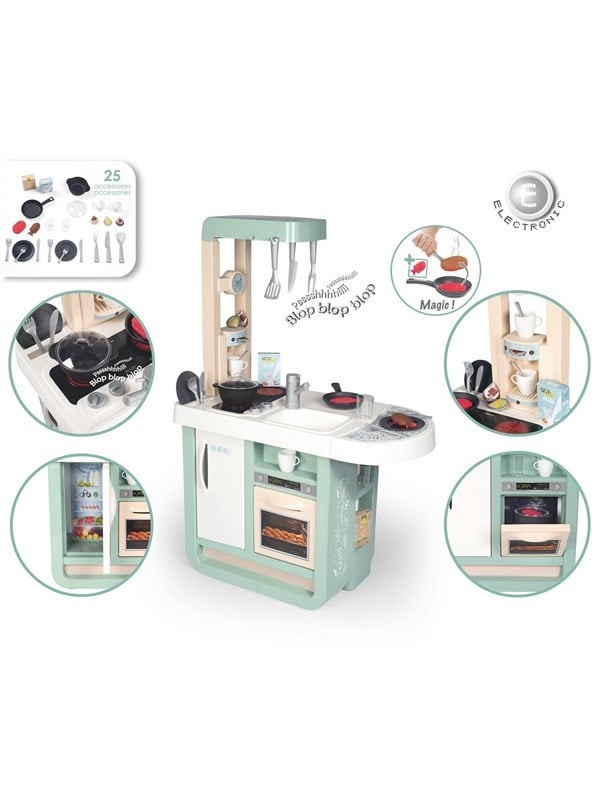 Smoby - Legekøkken Med Tilbehør - Cherry Kitchen